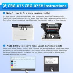 075 Toner Cartridge Set MF665Cdw MF663Cdw Compatible Replacement for Canon 075 0 gallery image 2