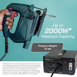 JP-2000 Power Transformers 2000 2000 Watt Japan Voltage Converter Transformer St gallery image 3