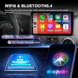 Android 13 Car Stereo Wireless CarPlay Android Auto Jeep Wrangler JK 2007-2018 gallery image 3