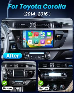 10 Inch Touchscreen Car Stereo Toyota Corolla 2014-2016 Wireless CarPlay GPS gallery image 5