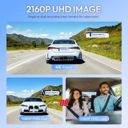 Video In-Dash Units w/GPS black 2022 Single Channel 4K Dash Cam Jeep Wagoneer Gr gallery image 2