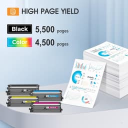 TN635XL Toner Cartridge Set 4 Pack for Brother MFC-L8930CDW 5500 Yield gallery image 4