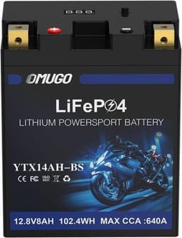 YTX14AH-BS Batteries YTX14AH BS Lithium Motorcycle Battery 12V 8Ah 640CCA LiFePO gallery image 7