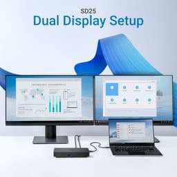 SD25 Pro Smart USB-C Dock 130W 2.5GbE Dual 4K HDMI 2.1 DP 1.4 10Gbps Hub gallery image 6