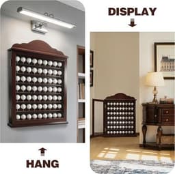 Display Cases Cherry 63 Golf Ball Display Case Executive Golf Ball Cabinet Wall gallery image 2