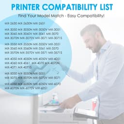 MX-61NT Toner Cartridge 4 Pack High Yield for Sharp MX2630 MX3071 Printer gallery image 5