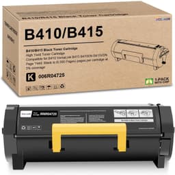 High Yield Black Toner Cartridge 6500 Pages w New Chip for Xerox B410 B415 006R0 gallery image 1