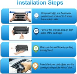 Toner Cartridge 210X Toner Cartridge Chip 4 Pack Toner Cartridges Kit Set Bundle gallery image 7