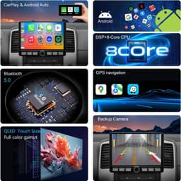 QLED Car Stereo for Nissan Frontier Xterra 2009-2012 CarPlay 10.1in gallery image 5