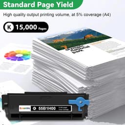 55B1H00 Black High Yield Toner Cartridge with Chip for Lexmark MS MX Printers gallery image 5