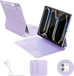 Contemporary Cases, Covers, Keyboard Folios Purple 2025 for ipad Pro 13 inch Cas gallery image 1