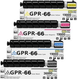 GPR66 Toner Cartridges 4 Pack High Yield Replacement for Canon GPR66 GPR-66 5753 gallery image 1