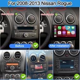 B0G6T5LB1R Video In-Dash Units w/GPS 2007 2+64G Car Radio Nissan Rogue 9 inch gallery image 3