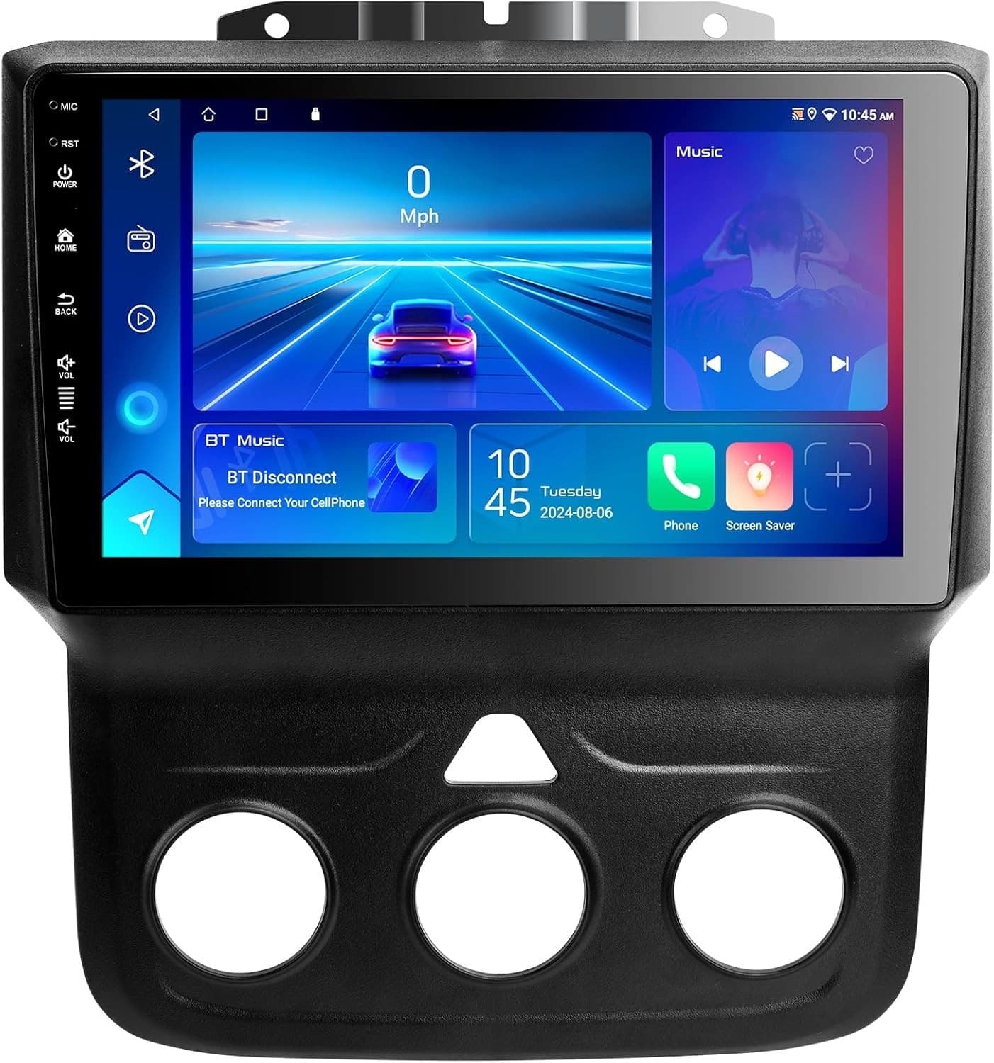 Android 13 Car Stereo 10.1″ QLED Screen WiFi6 BT5.4 GPS CarPlay RAM 1500 13-18