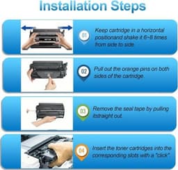 206A Toner Cartridges 4 Pack with Chip M283fdw M283cdw Toner Compatible with HP gallery image 8