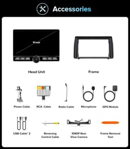 10″ Android Car Stereo CarPlay Android Auto Fit Dodge Caravan 2011–2020 gallery image 2
