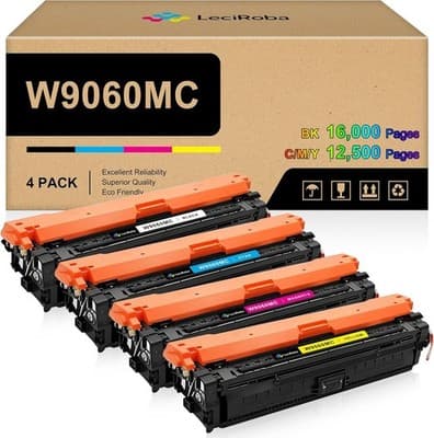 W9060MC Toner Cartridge 4 Pack Compatible for HP W9060MC W9060 Toner for HP Colo