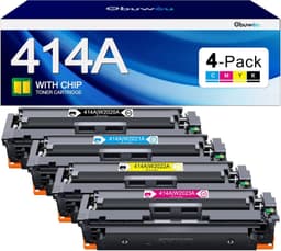 414A Toner Cartridge 4 Pack for M479 M454 M480 M455 CMYK w Chip gallery image 1