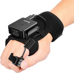 Barcode Scanners Wearable Glove Barcode Scanner: 1D 2D Wireless Ring Finger Blue gallery image 1
