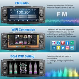 Video In-Dash Units w/GPS 2002 Car Radio Stereo Dodge RAM 1500 2002 2006 for Jee gallery image 3