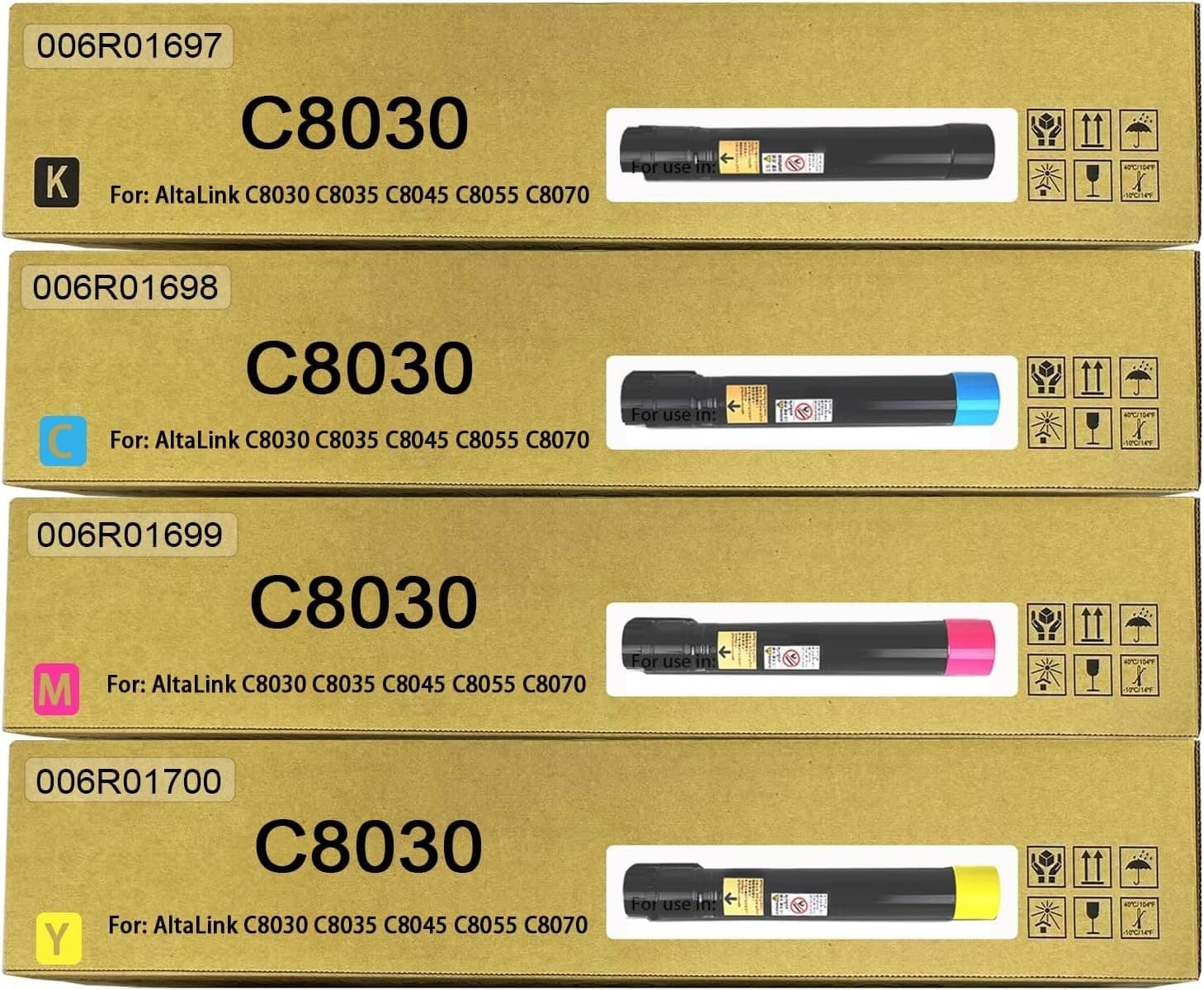 006R01697 006R01698 006R01699 006R01700 Toner 4 Pack for Xerox C8030
