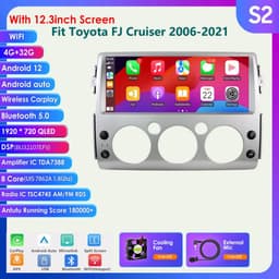 10” Android Car Stereo Chevy Silverado 2014-2018 Wireless CarPlay 4+64G gallery image 8