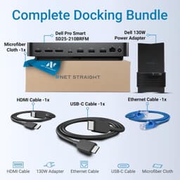 SD25 Pro Smart USB-C Dock 130W 2.5GbE Dual 4K HDMI 2.1 DP 1.4 10Gbps Hub gallery image 3
