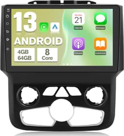 9 Inch Android Car Radio for Dodge RAM 2013-2019 Manual CarPlay Android Auto gallery image 2