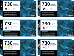 DesignJet 730 Ink Cartridge 6-Pack (MK/PK/G/C/M/Y) Ink Cartridges Matte Black/Ph gallery image 7