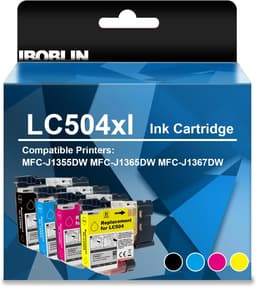 LC504XL High Yield Ink Cartridges 4-Pack for Brother MFC-J1355DW 1365DW gallery image 7