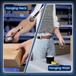 Barcode Scanners Wearable Glove Barcode Scanner: 1D 2D Wireless Ring Finger Blue gallery image 2
