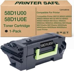 58D1U00 Black Toner Cartridge Extra High Yield Replacement for Lexmark 58D1U00 gallery image 1