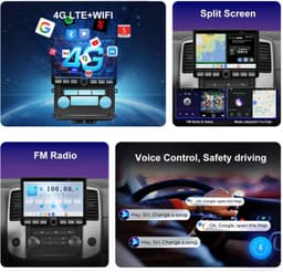 QLED Car Stereo for Nissan Frontier Xterra 2009-2012 CarPlay 10.1in gallery image 3