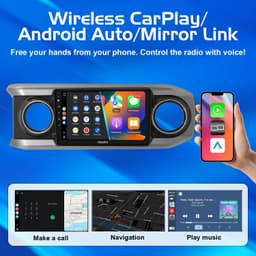 10.1in Android 13 Car Stereo Wireless CarPlay Android Auto Toyota Tacoma GPS SWC gallery image 2