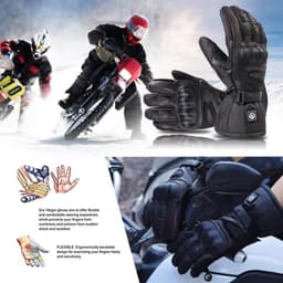 SAVIOR HEAT Heated Motorcycle Gloves Large Waterproof Rechargeable Winter Gloves gallery image 6