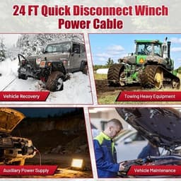 Wiring, Harnesses & Connectors 24 FT 2 AWG Quick Disconnect Winch Power Cable 2 gallery image 5
