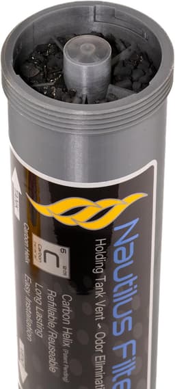 ™ Holding Tank Vent Odor Elimination Filter, Refillable Carbon Helix™, with Sili gallery image 6