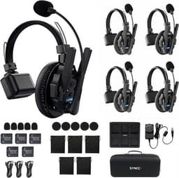 Telephone Headsets Black XTALK XPro5 X5 Wireless Headset Intercom System 2.4GHz gallery image 1