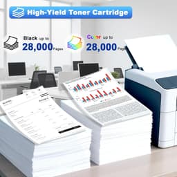 Toner Cartridge TN 626 TN626 Toner Cartridge 4 Pack High Toner Cartridges Bundle gallery image 2