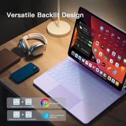 Contemporary Cases, Covers, Keyboard Folios Purple 2025 for ipad Pro 13 inch Cas gallery image 3