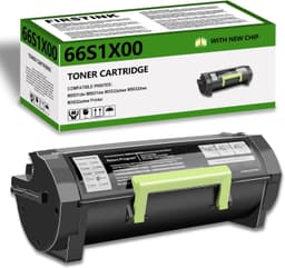 High Yield 66S1X00 Black Toner Cartridge [with New Chip] Compatible for Lexmark gallery image 1