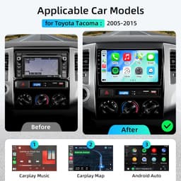 Video In-Dash Units w/GPS 2005 Car Radio Stereo Toyota Tacoma 2005 2015 Android gallery image 5