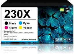 Extra High Yield 230 230X Toner Cartridges (with Chip) High Yield Compatible Kit gallery image 1