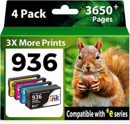 936 ink cartridges combo pack Ink Cartridges Black/Magenta/Cyan/Yellow Compatibl gallery image 1