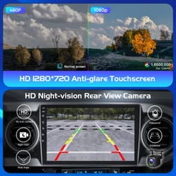 10.1in Android 13 Car Stereo Wireless CarPlay Android Auto Toyota Tacoma GPS SWC gallery image 4