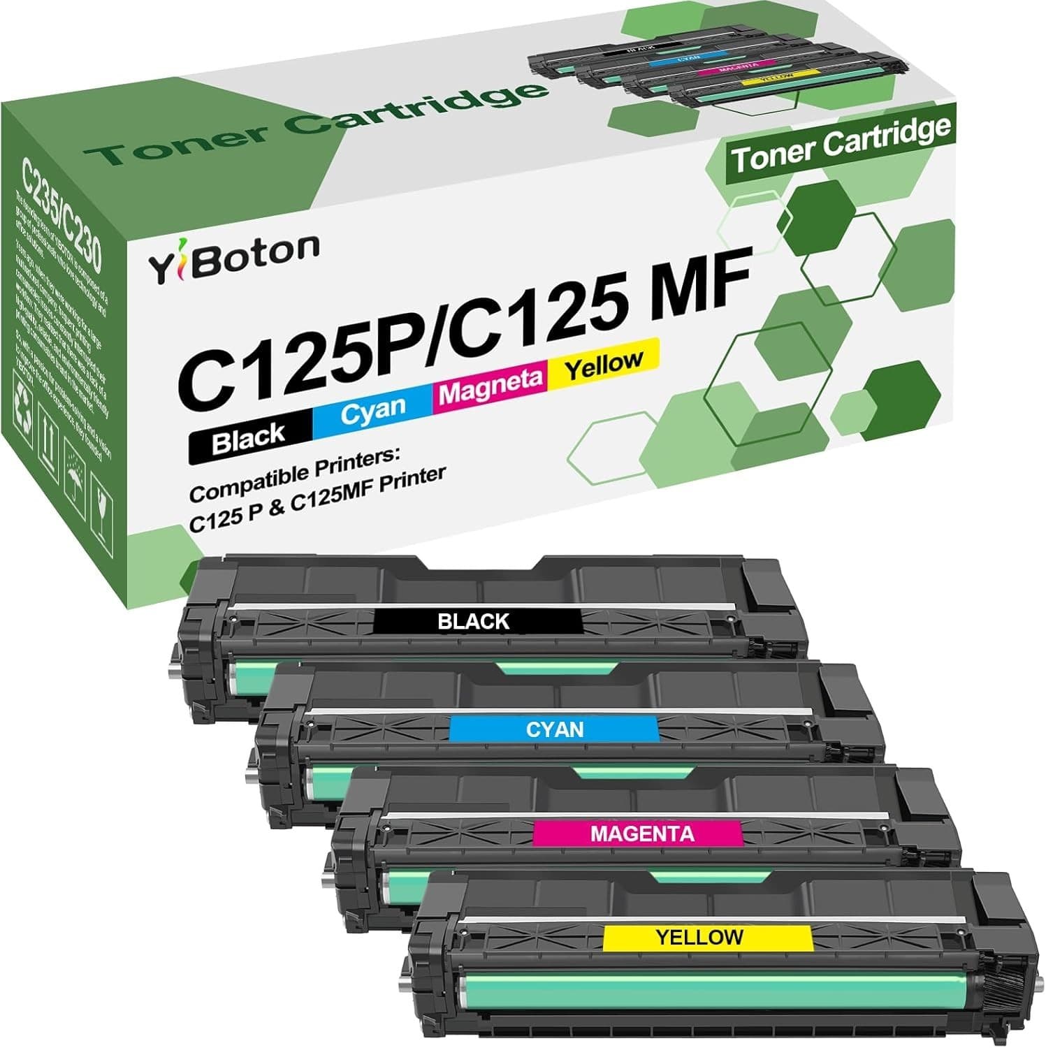 C125P C125MF Toner 4 Pack 434060 434061 434062 434063 High Yield