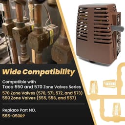 555-050RP Zone Valve Power Head 24V for Taco 556 570 Series Hydronic Heat gallery image 7