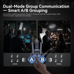 Wireless Intercom Headset 1640ft Full Duplex Noise Cancel 15H Battery gallery image 7