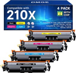 210X High Yield Toner 4 Pack w Chip for Color Laser Pro 4301 4201 Series Printer gallery image 1