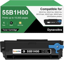 55B1H00 Black High Yield Toner Cartridge with Chip for Lexmark MS MX Printers gallery image 1